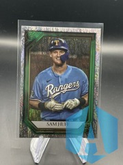 2021 Topps Gallery Rainbow Sparkles SAM HUFF #126 RC 08/99 Foil Rangers